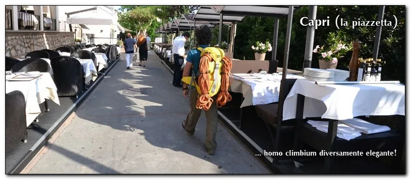 Arrampicatore o Scalatore? La piazzetta, Capri!